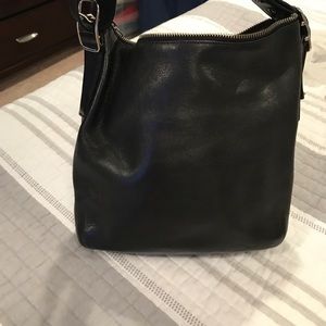 Vintage Coach Shoulder Bag - Black Soft Leather